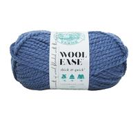 Lion Brand Yarn Wool-Ease Thick & Quick Acrylgarn, Farbe: Grünkohl, 21,59 x 9,53 x 9,53 cm Denim