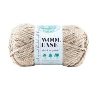 Lion Brand Yarn Wool-Ease Thick & Quick Acrylgarn, Farbe: Grünkohl, 21,59 x 9,53 x 9,53 cm Hellbeige