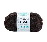 Lion Brand Yarn Wool-Ease Thick & Quick Acrylgarn, Farbe: Grünkohl, 21,59 x 9,53 x 9,53 cm Schwarz