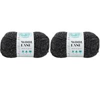 Lion Brand Yarns Wool-Ease Thick & Quick Acrylgarn, Farbe: Grünkohl, 21,59 x 9,53 x 9,53 cm, acryl, dunkelgrau, 92 yd/84 m (Packung mit 2)