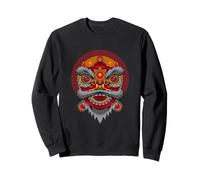 Lion Dance Head - Frohes chinesisches Neues Jahr - Green Snake 2025 Sweatshirt
