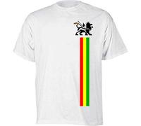 Lion of Judah Reggae T-Shirt, weiß, L
