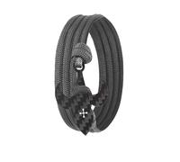 Lion & Son Kohlenstoff-Armband mit 100% Anker Kreuz Infinity Carbon-Anhänger Wickelarmband Herren (Grey-Lily)