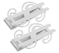 LIOOBO 2 Stück Geldklammer aus Edelstahl Silber Praktischer Tragbarer Clip mit Langer Lebensdauer Glattes Design für Sichere Geldaufbewahrung im Alltag