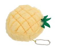 LIOOBO Ananas Plüsch Schlüsselanhänger Für Junge Mädchen Münze Aufbewahrung Beutel Cartoon Spielzeug Flauschig Weich Kawaii Anhänger Mit Kette