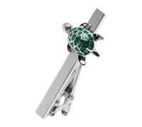 LIOOBO Grüne Krawattennadel aus Kupfer mit Filigraner Schildkrötenform für Herren Einzigartiges Accessoire für Hochzeit und Geburtstag Fein Verarbeitet und Modisch