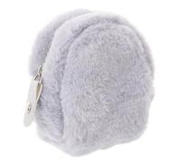 LIOOBO Plüsch Münzbeutel Damen Mini Geldbörse mit Reißverschluss Süße Schlüsselanhänger Tasche Vielseitiger Coin Holder Pouch für Kleingeld Ohrhörer und Schlüssel Tragbar und Modisch