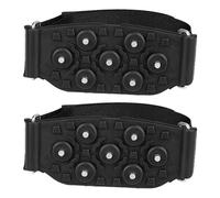 LIOOBO rutschfeste Schuhspikes mit 7 Zahn Steigeisen 1 Paar Tragbare Überschuhe für Schnee und EIS für Arbeitsschuhe Wandern und Klettern für Damen und Herren