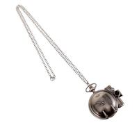 LIOOBO Taschenuhr Stilvoll und Einzigartig aus Legierung Retro Erinnerungsstück mit Präzisem Mechanischem Uhrwerk Silbernes Gehäuse Geschenk und