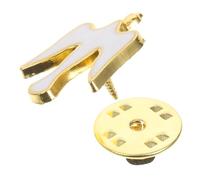 LIOOBO Taubenbrosche Emaille Anstecknadel Weiß Vergoldet Friedenssymbol Christliche Brosche Vielseitig Als Schmuck Und Gedenknadel Für Kleidung Und Feiern