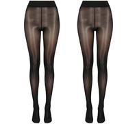 Lipfer 2 Paar Schimmernde Strumpfhosen Für Damen, Glänzende Ölstrumpfhosen, Formende Ölstrumpfhosen, Ultraglänzende, Transparente Strumpfhosen Bund