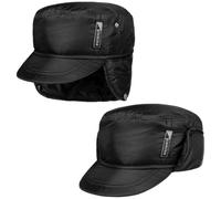 Piumino Armycap mit Ohrenklappen by Lipodo schwarz XL (60-61 cm)