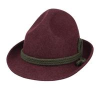 Dreispitz Wollfilz Hut Klassik by Lipodo bordeaux-oliv 57 cm