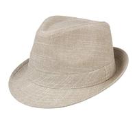 Lipodo Mendalo Trilby Stoffhut Eleganter Sommerlook Temperaturregulierend Komfortabel Damen Herren Frühjahr Sommer beige S (55-56 cm)