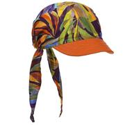 Lipodo Multicolour Print Bandana Cap Sommercap Baumwolle Leinen Made in Italy Damen Frühjahr Sommer bunt One Size