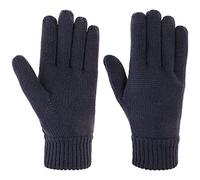 Lipodo Thinsulate 3M Strickhandschuhe Damen und Herren Herbst Winter dunkelblau S