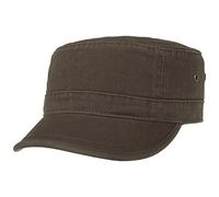 Lipodo Urban Army Cap Damen/Herren - Schirmmütze aus 100% Baumwolle - Armycap S/M (54-Medium) - Mütze in Braun - Größenverstellbar