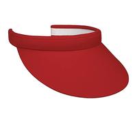 Lipodo Visor Sport Cap Schirm Unifarben Baumwolle Frotteeband Damen Golf Tennis Freizeit Sommer rot One Size
