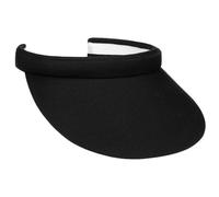 Lipodo Visor Sport Cap Schirm Unifarben Baumwolle Frotteeband Damen Golf Tennis Freizeit Sommer schwarz One Size