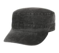 Washed Cotton Army Cap by Lipodo anthrazit One Size