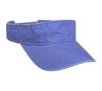 Lipodo Washed Cotton Visor Uni einfarbig Damen und Herren Frühling Sommer blau One Size