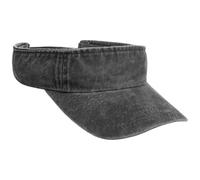 Lipodo Washed Cotton Visor Uni einfarbig Damen und Herren Frühling Sommer grau One Size