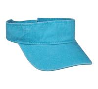 Lipodo Washed Cotton Visor Uni einfarbig Damen und Herren Frühling Sommer türkis One Size