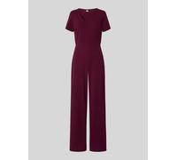 Lipsy Regular Fit Jumpsuit mit Cut-Out in Dunkelrot, Größe 38
