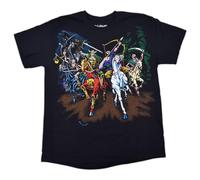 Liquid Blue Four Horsemen Vintage Band Tee - Grateful Dead T-Shirt aus Bio-Baumwolle Konzertshirt für Herren, Schwarz, XX-Large