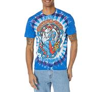 Liquid Blue Grateful Dead Vintage Berthat Tie Dye Kurzarm T-Shirt, Batik, 4X-Large