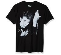 Liquid Blue Herren David Bowie Heroes Short Sleeve T-Shirt, Schwarz, XL