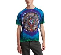 Liquid Blue Herren Grateful Dead Celtic Mandala Tie Dye T-Shirt, Mehrfarbig/Meereswellen (Ocean Tides), L