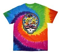 Liquid Blue Herren Grateful Dead Mod SYF Spiral Steal Your Face T-Shirt, Batik, Klein