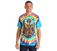 Liquid Blue Herren Grateful Dead Rainbow Bertha Kurzarm T-Shirt, Multi Tie Dye, L