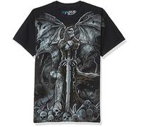 Liquid Blue Herren Gravestone Reaper T-Shirt, Schwarz, XL
