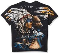 Liquid Blue Herren Indian Bear T-Shirt, Schwarz, L