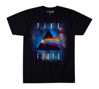 Liquid Blue Herren Pink Floyd Dark Side Space Short Sleeve T-Shirt, Schwarz, L