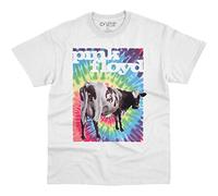 Liquid Blue Herren Pink Floyd Fat Old Sun Wht T-Shirt, Weiss/opulenter Garten, XX-Large