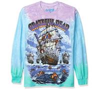 Liquid Blue Herren Ship of Fools Langarm-t-Shirt, Batik, L