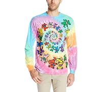 Liquid Blue Herren Spiral Bears Tie Dye Long Sleeve T-Shirt, Batik, Mittel