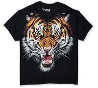 Liquid Blue Herren Tiger Face T-Shirt, schwarz, Mittel