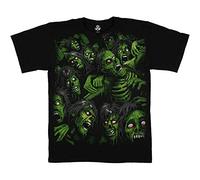Liquid Blue Men's Zombie Pile T-Shirt, Black, XX-Large