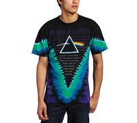 Liquid Blue Pink Floyd Dark Side V-Dye T-Shirt für Herren, Multi, X-Large