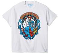 Liquid Blue Uni-Erwachsene Grateful Dead Vintage Bertha White T-Shirt, weiß, Small