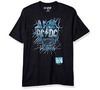 Liquid Blue Unisex-Erwachsene Ac/Dc Live Wire High Voltage Short Sleeve Tee T-Shirt, Schwarz, XL