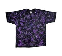 Liquid Blue Unisex-Erwachsene Constellations All Over Glow-in-Dark T-Shirt, schwarz, Medium
