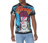 Liquid Blue Unisex-Erwachsene David Bowie Ziggy Havoc T-Shirt, schwarz, X-Large