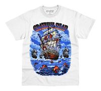 Liquid Blue Unisex-Erwachsene Grateful Dead Ship of Fools White T-Shirt, weiß, XX-Large
