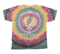 Liquid Blue Unisex-Erwachsene Grateful Dead Vintage Rasta SYF Tie Dye SS Tee T-Shirt, Batik, Mittel