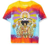 Liquid Blue Unisex-Erwachsene Jimi Hendrix Asix Bold as Love Tie Dye T-Shirt, Multi, Klein